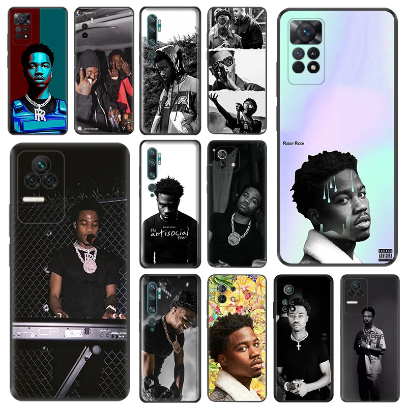 Черный матовый противоударный чехол для телефона Xiaomi Mi 9 9T Roddy Ricch Redmi Note 11 10 Pro Lite 5G 11s 10s 9s 9a 9c 10c 10a 9i, чехол Черный матовый противоударный чехол для телефона Xiaomi Mi 9 9T Roddy Ricch Redmi Note 11 10 Pro Lite 5G 11s 10s 9s 9a 9c 10c 10a 9i, чехол