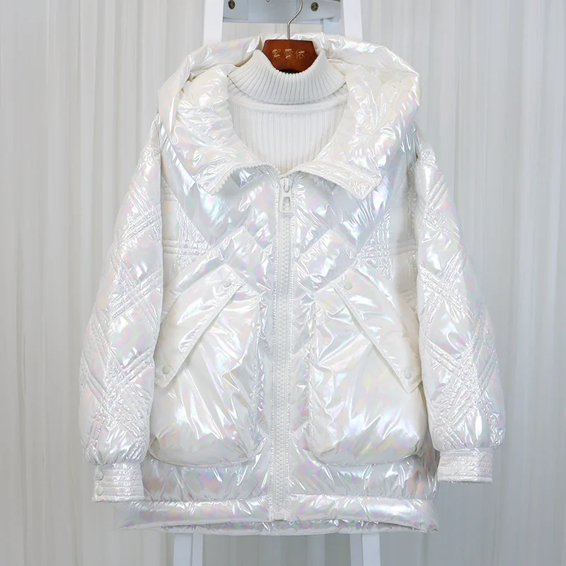 New Women Down Jacket Casual Style Autumn Winter Coats And Parkas Female Outwear