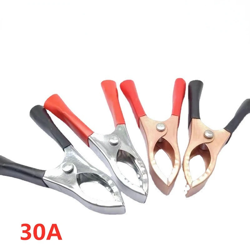 

30A 70mm Crocodile Clip Battery Clip Car Alligator Clips Connector Battery Clamps Battery Test Lead Clips Inverter Battery Clip