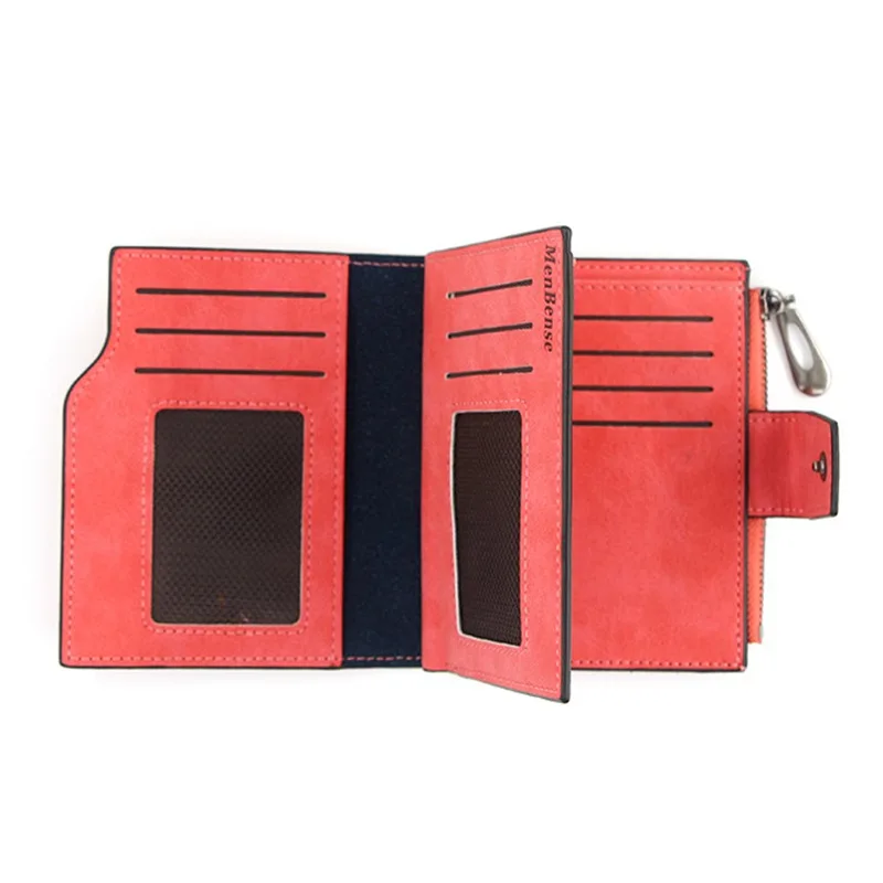 New Ladies Short Wallet Women's Zipper Wallet Multi-function Fashion Simple Fresh Large-capacity Leather Coin Purse Clutch