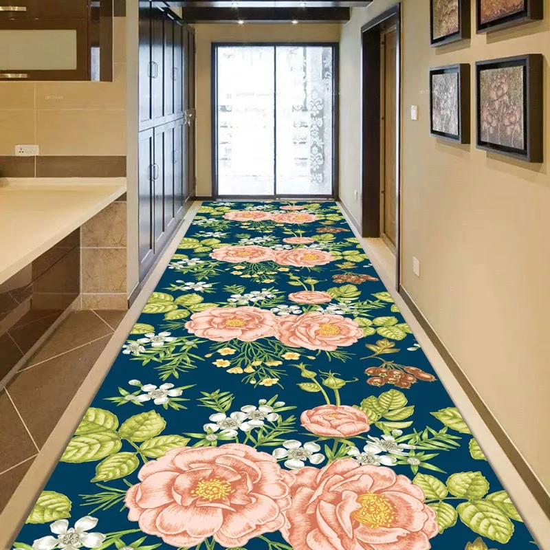 

Reese Shell-pink Rose Lobby Lint-free Carpet For Stairway Hallway Home Decor Corridor Aisle Wedding Anti Slip Long Rugs Washable
