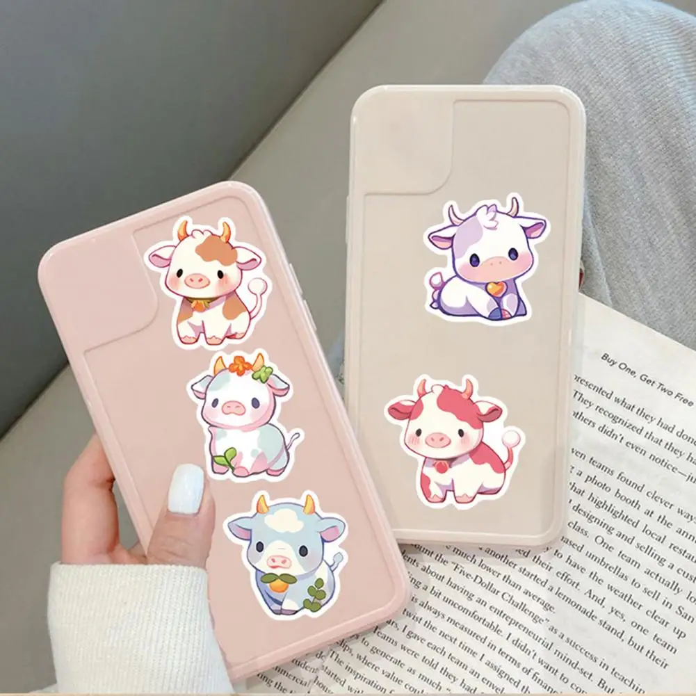 50 Шт. Мультяшные Радужные Наклейки С Изображением Коровы И Граффити