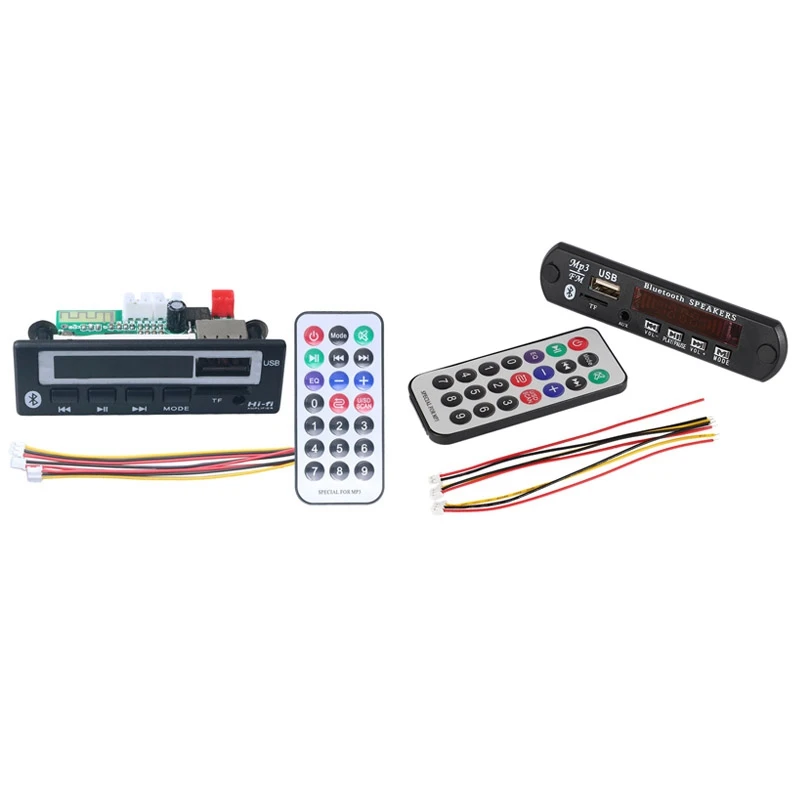 

2 комплекта Bluetooth 5,0 Mp3 Wma Wav декодер плата аудио модуль, 6, 8 х2, 3 см и 108 х25, 6 х20 мм