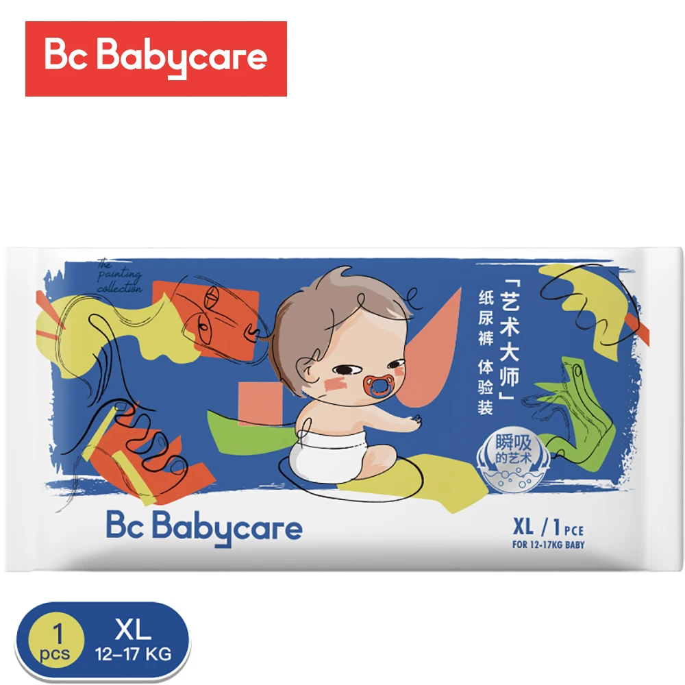 

Одноразовые подгузники Bc Babycare 0-17 кг, дышащие ультрамягкие сухие подгузники с лентой/брюки, 1/2 шт., абсорбирующие подгузники S/M/L/XL, трусики для новорожденных