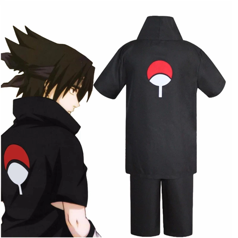 Косплей-костюм JP Anime Uchiha Sasuke 2-го поколения полный комплект черная униформа