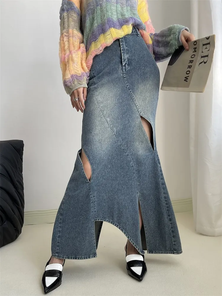 Рисунок 2 - Юбка BPN женская джинсовая с вырезами