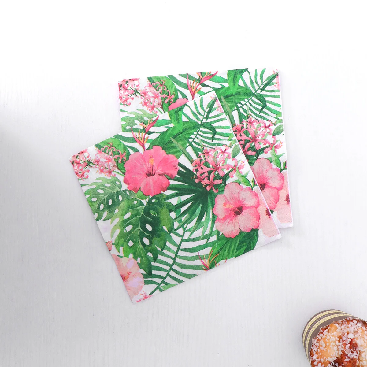

20 PCS Monstera Leaf Luau Party Supplies Paper Tray Baby Disposable Dinner Party Hawaiian Party Suppliess