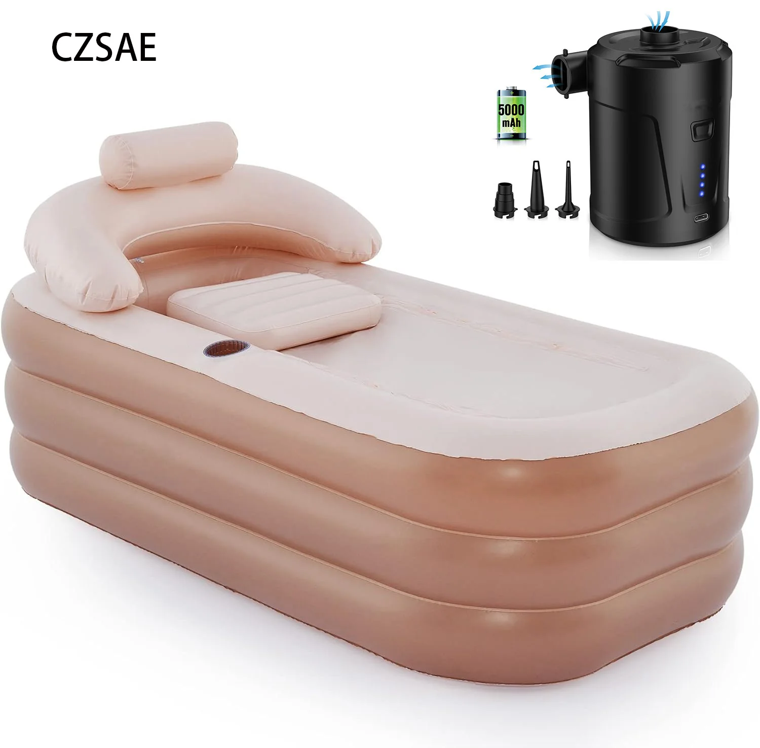 Портативная Ванна 160 см ванна из ПВХ большая для взрослых комнатная надувная на