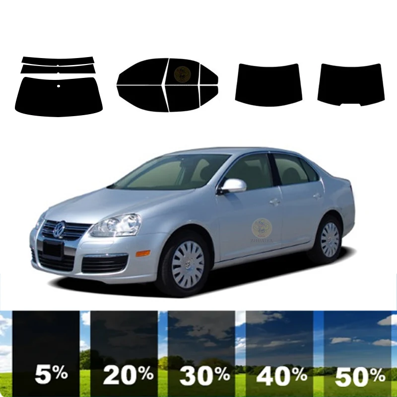 Предварительно вырезанная съемная тонировочная пленка для окон автомобиля 100%