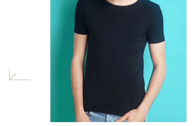 

50901 Men's blank t-shirt men's spring 100% cotton short sleeve t-shirt men's casual retro t-shirt men's