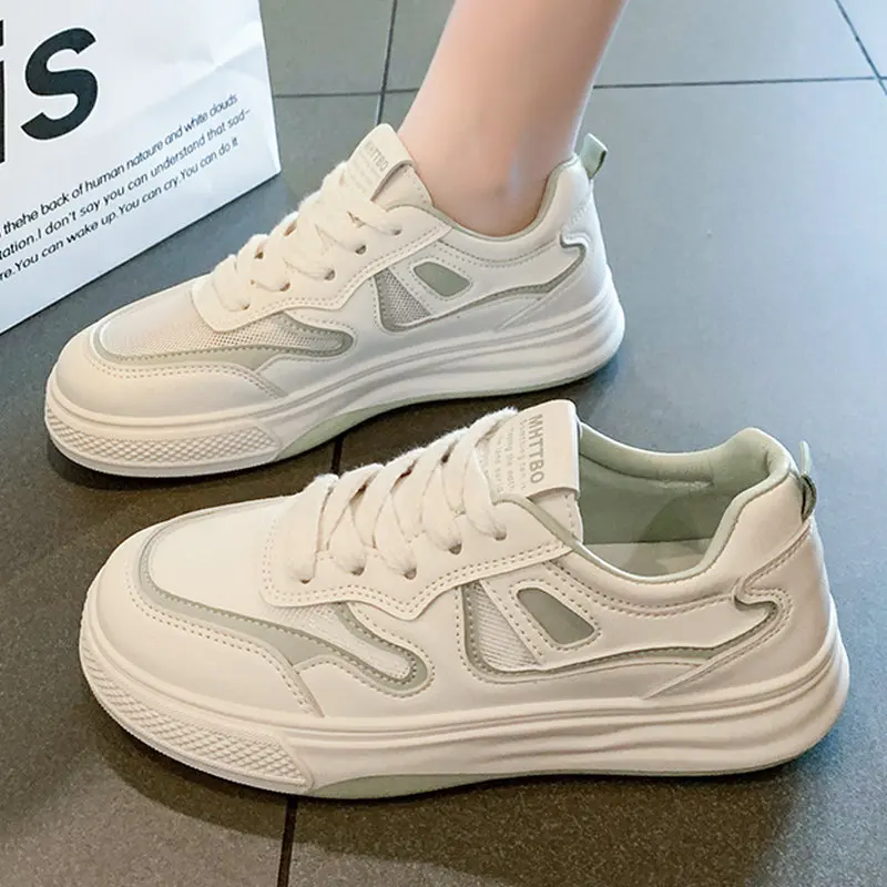 2023 Fashion Women Sneakers Round Toed Mixed Colors Breathable Simple Casual Running Vulcanize Platform Shoes Sapato Feminino