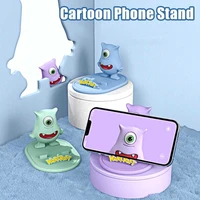 katychoi cute monster phone holder stand for cell phone smartphone universal support desk portable mobile holder