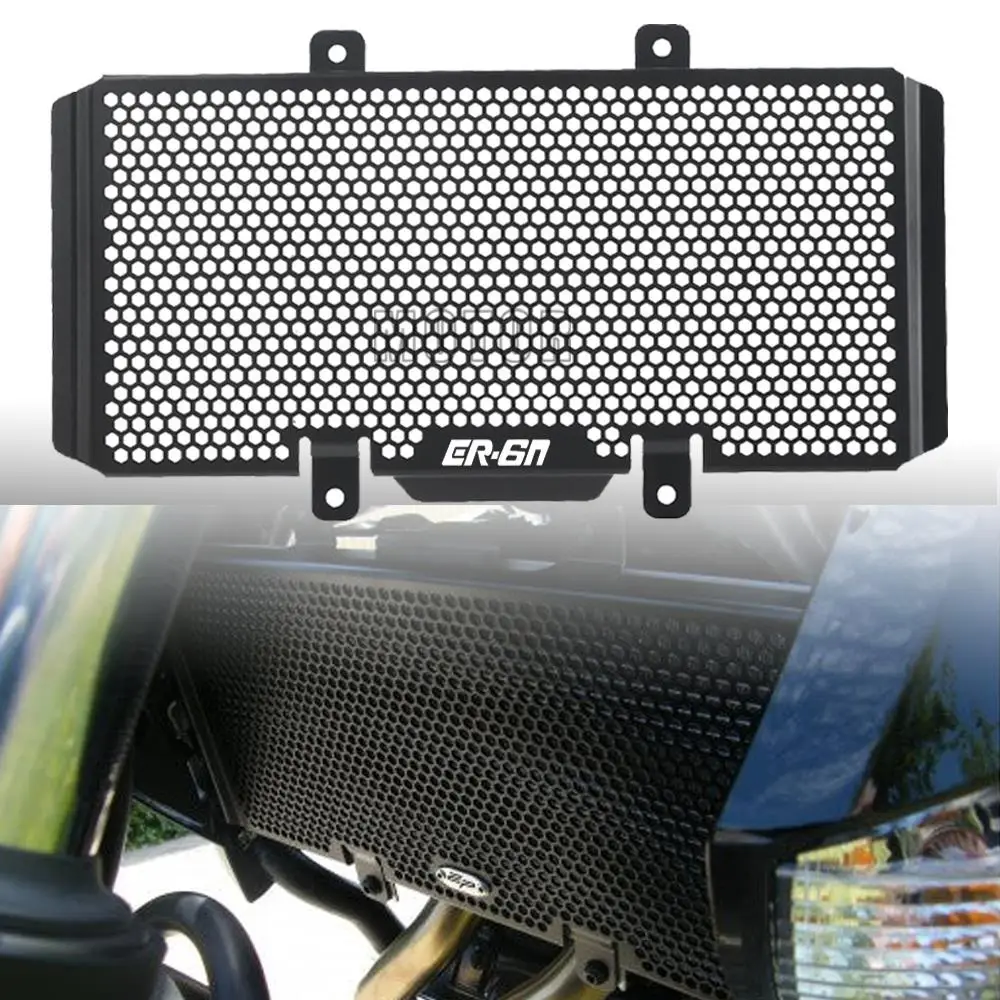 

ER6 ER-6N ER 6N CNC Motorbike Radiator Grill Grille Guard Cover Protector For Kawasaki 2006 2007 2012 2013 2014 2015 2016 ER-6N