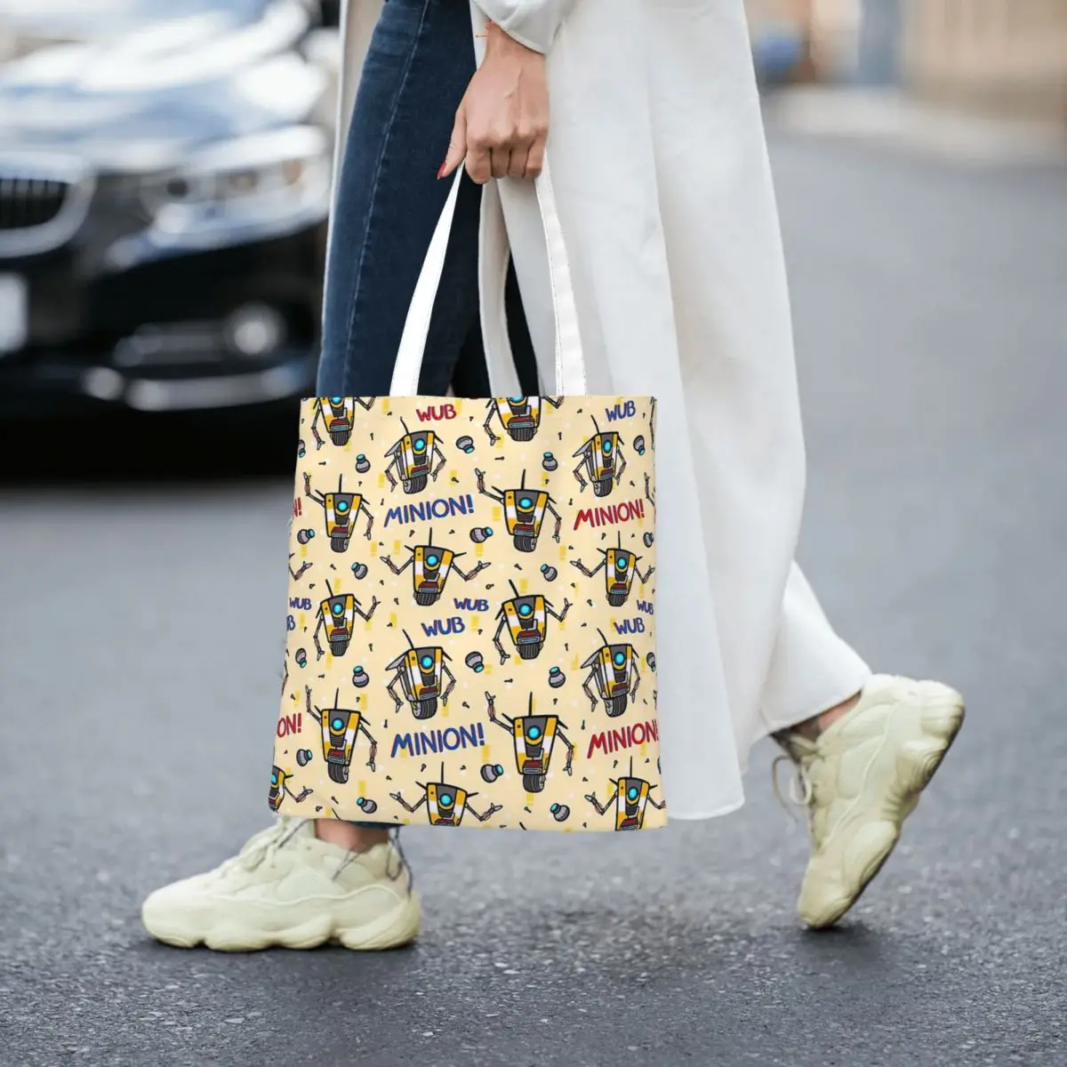 CL4P-TP Pattern Totes Canvas Handbag Women Canvas Shopping Bag