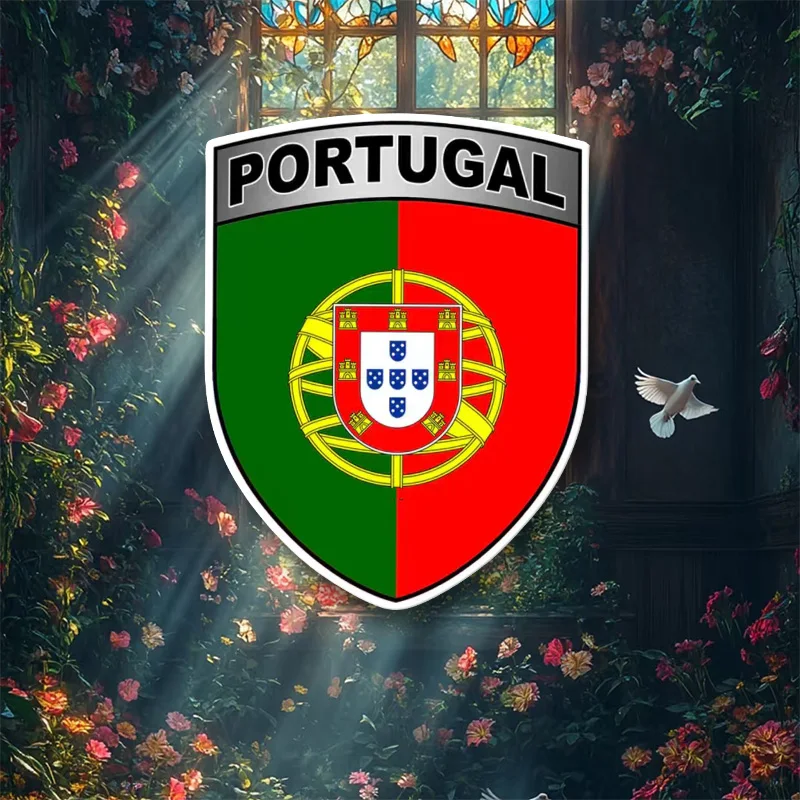Фото Наклейка PORTUGAL BLASON PORTUGAIS PC058, виниловая наклейка, прочная и легко наносится, идеально подходит для ноутбуков. №1