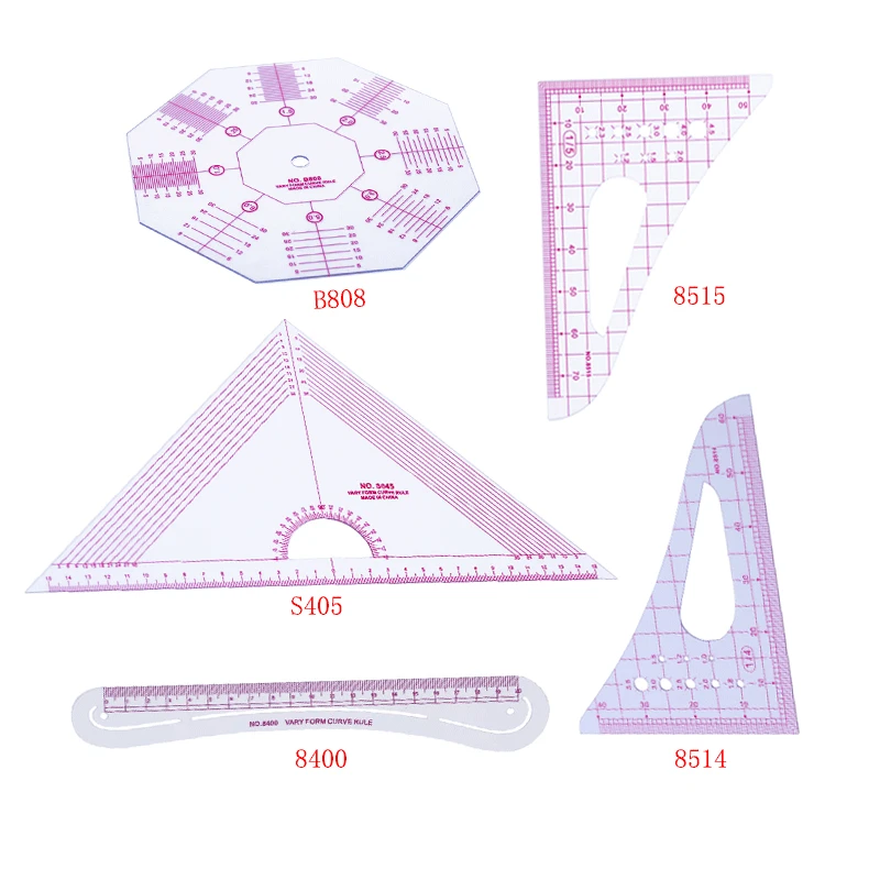1 шт. измерительный набор для портного прозрачная линейка шитья рисования рукав