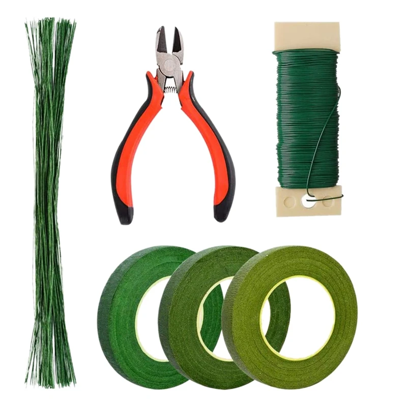 

Floral Arrangement Kit Floral Tapes Floral Wire Cutter Green Floral Tape Floral Stem For Bouquet Stem Wrap Florist