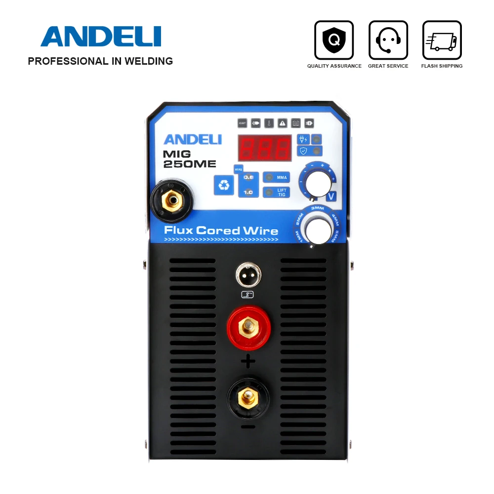 

ANDELI 220V MIG Welding Machine 120A MIG TIG MMA 3 in 1 Semi-automatic Welding Machine MIG Welder