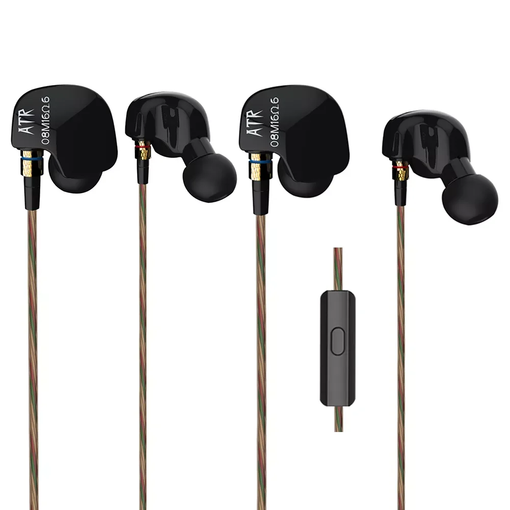 

KZ ATR Copper Driver Bass Stereo HiFi Wired Sport Running Headphones In-Ear Earphone With Microphone Gaming Music Earbud Headset