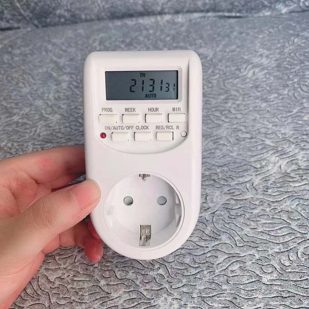 Цифровой таймер с розеткой европейского стандарта еженедельный программируемый