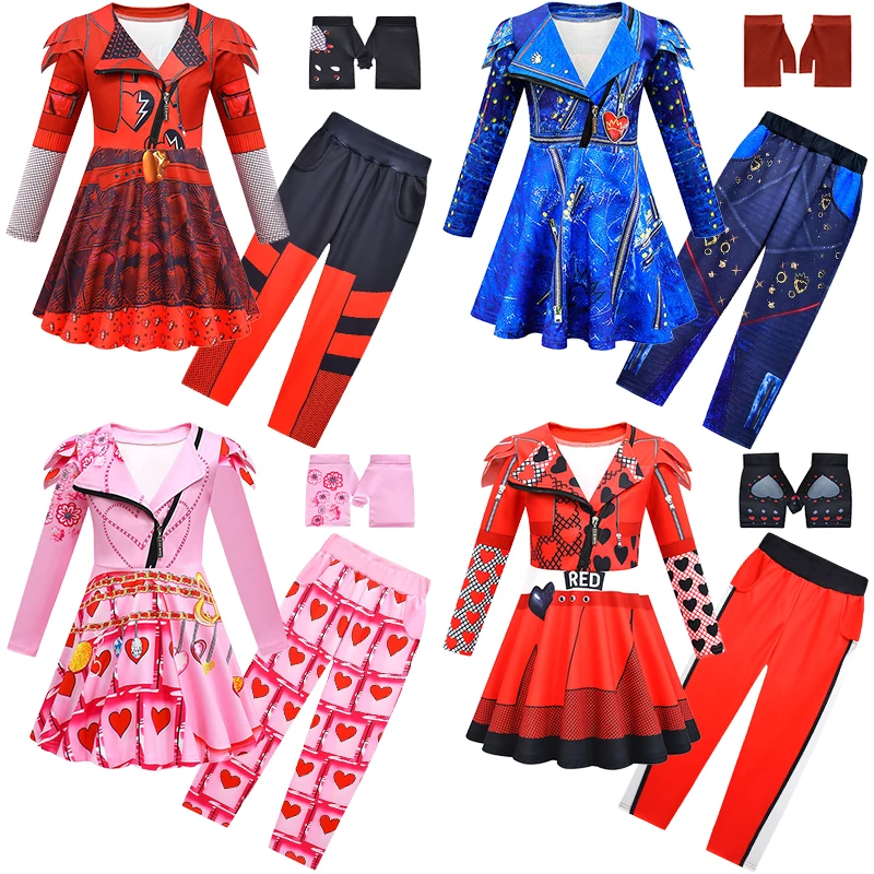 Модель 2024 года костюм для Хэллоуина принцессы 4 Красная Королева сердец брюки