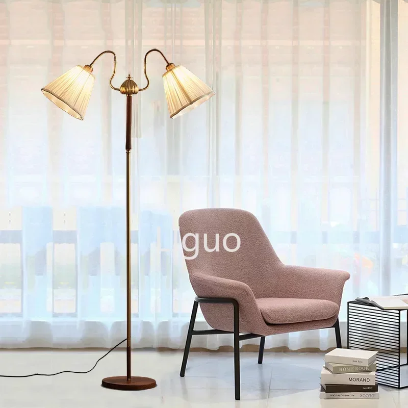 Винтажная Классическая Напольная Лампа в скандинавском стиле средней древности