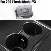 car water cup holder for tesla model 3 model y 2021 accessories car coasters double hole holder cup stopper holder replacement
