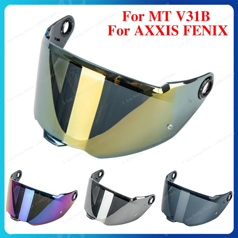 Фото Линза для мотоциклетного шлема MT V31B для AXXIS FENIX, защита от ультрафиолета, пыле- и ветрозащитный визор, сменный визор для шлема №1
