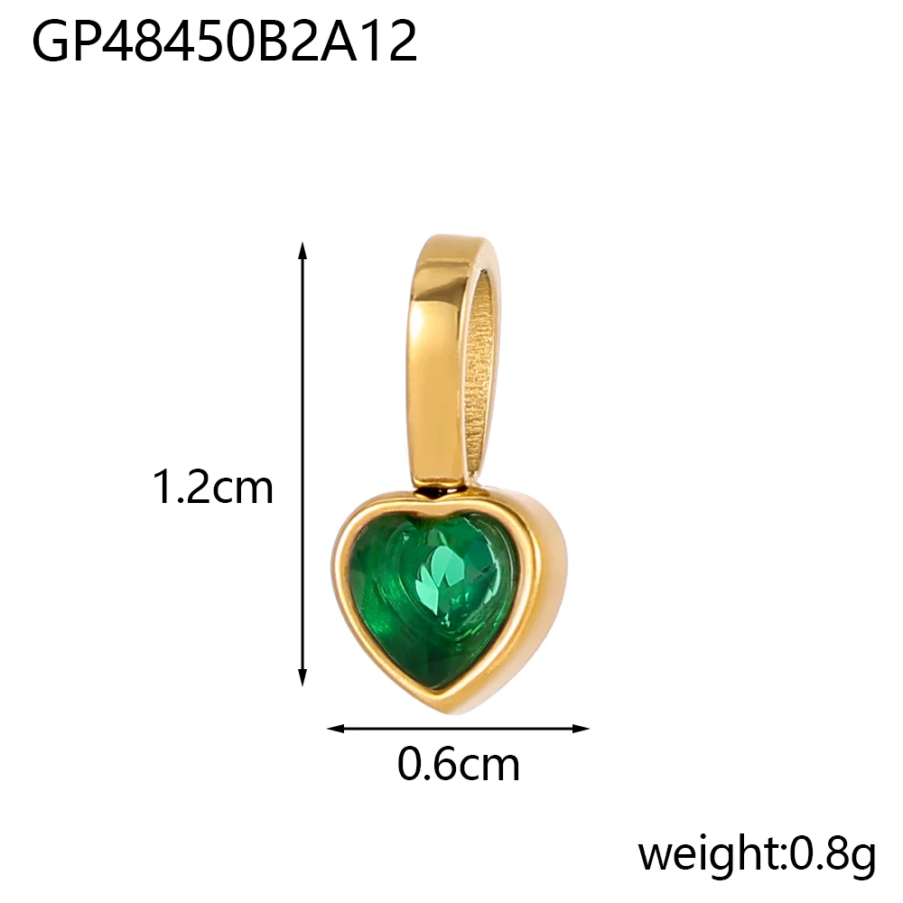 Камень камень цветной кубический цирконий подвески с сердцем любовь