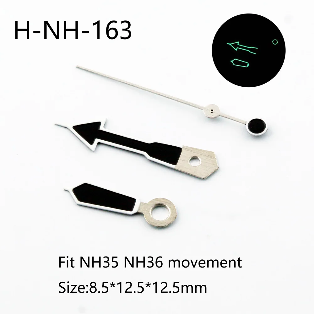 Watch Accessories Watch Pointer NH35 Hands Pointer Green/Blue Luminous Suitable For NH35/NH36 Movement