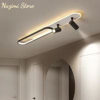 modern led lights with spotlight for living room kitchen ceiling lighting corridor indoor white strip acrylic chandeliers light