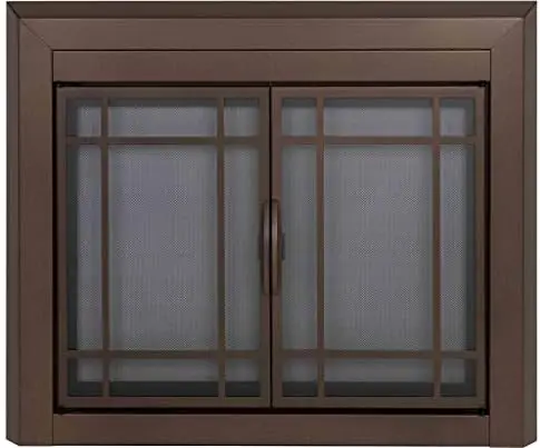 

Enfield Glass Firescreen, Medium, Burnished Bronze
