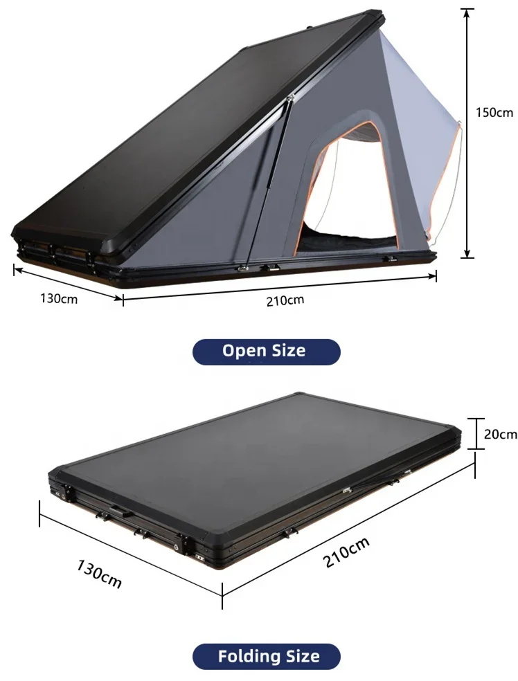 JWY-011 Алюминиевый треугольный уличный автоматический кемпинг внедорожник на