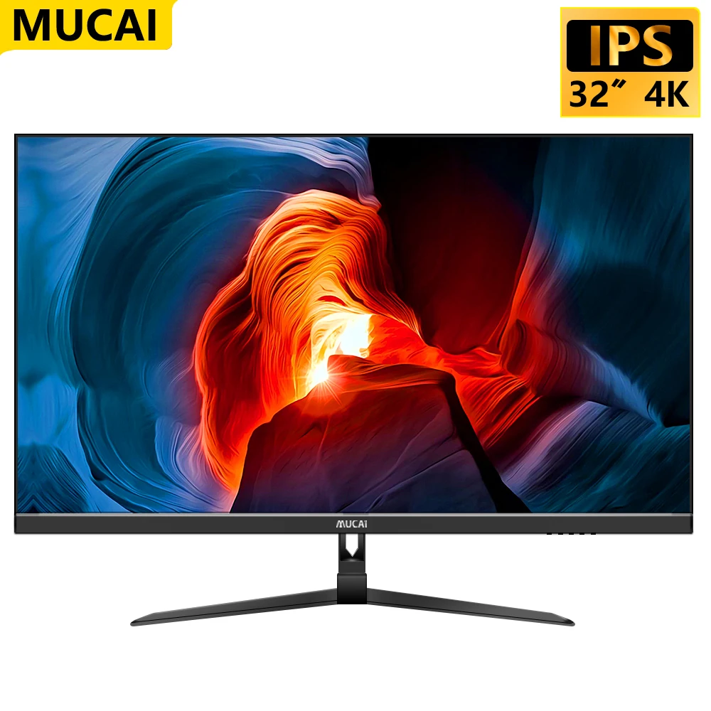 

MUCAI 32 27 Inch IPS 4K Monitor LED Display 60Hz UHD PC Desktop Gaming Computer Screen HDMI-Compatible DP Audio 3840*2160