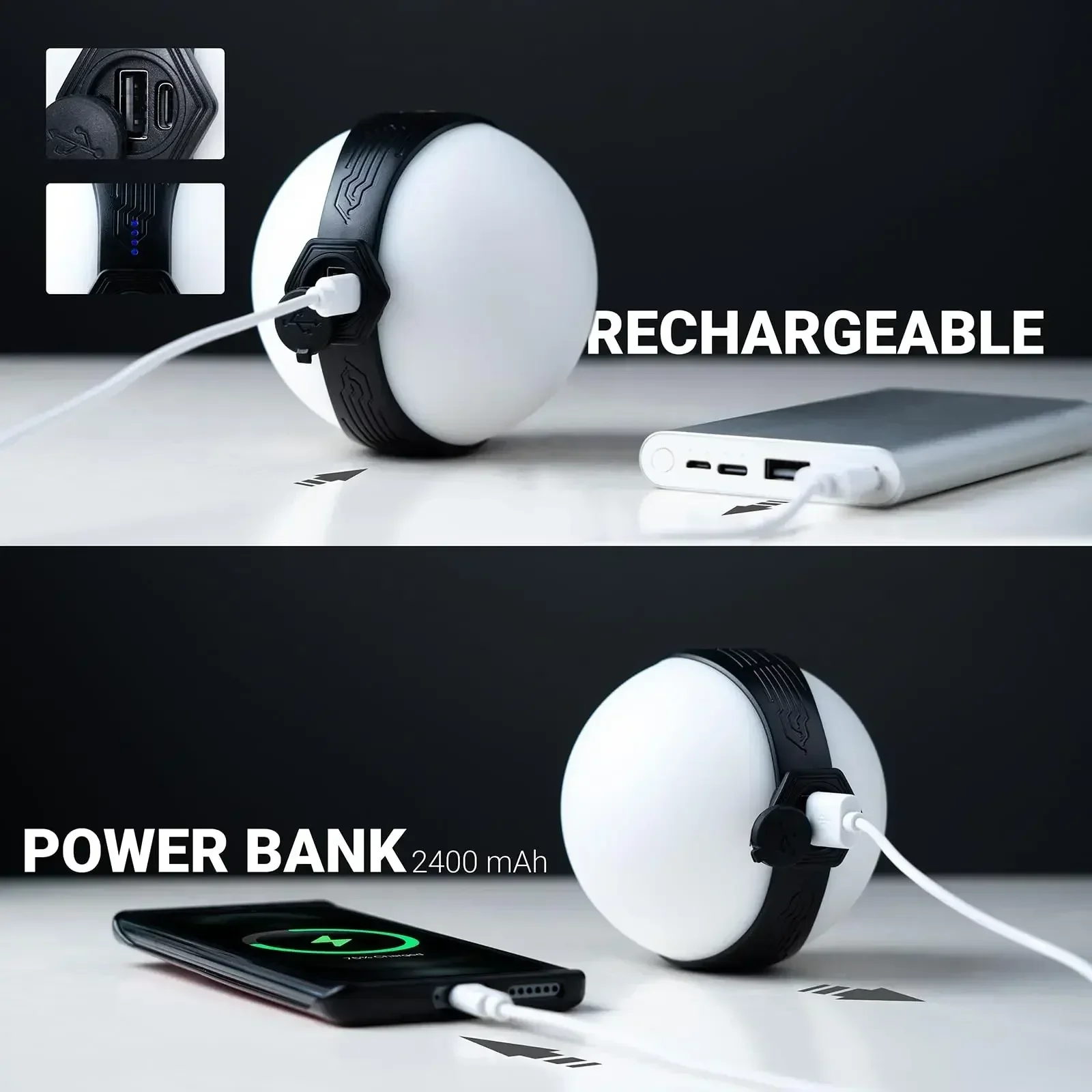 Портативный шар кронштейн для кемпингового фонаря перезаряжаемый подвесной