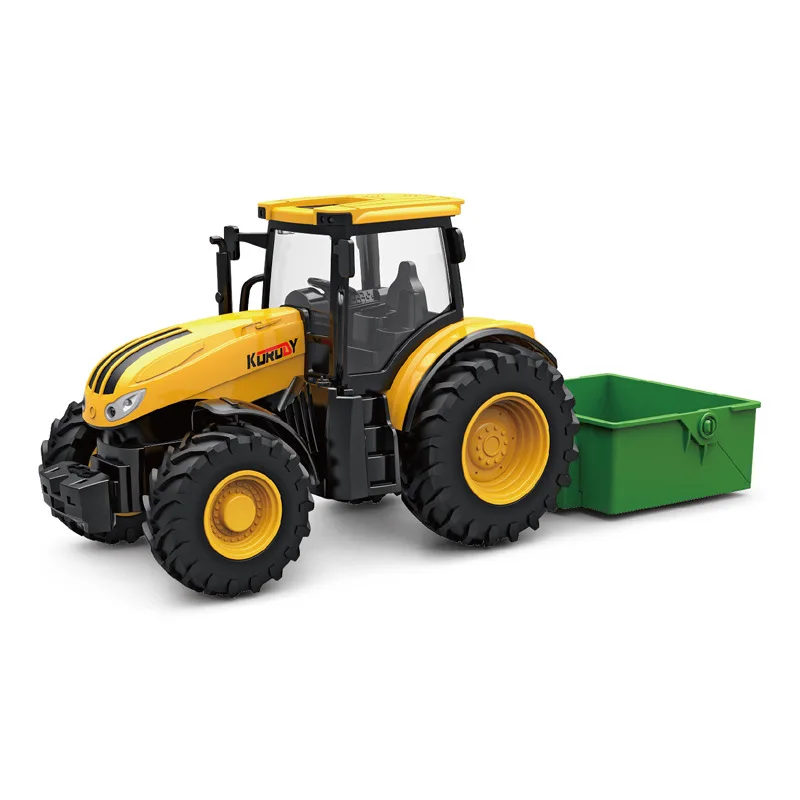 Модель трактора модель симулятора 1/24 детская фермерская раздвижная машинка