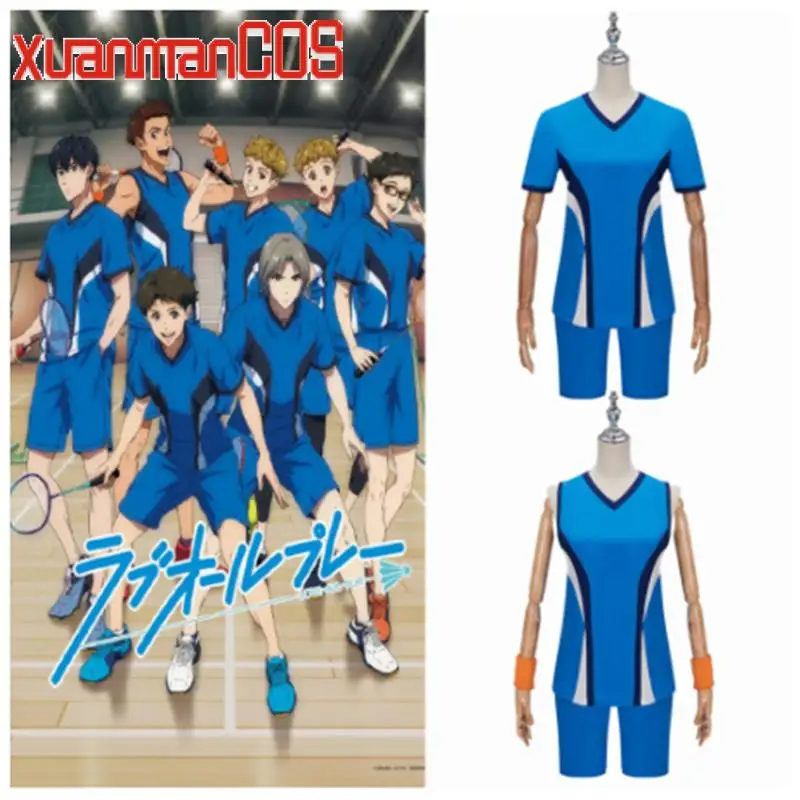 

Костюм для косплея из аниме «Love All», комплект из двух предметов, спортивная одежда, топ и шорты для мальчиков, костюм на Хэллоуин для мужчин