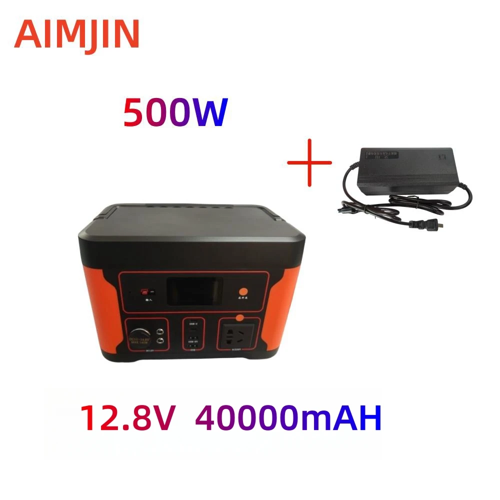 

2023 New Power Station 512Wh 12.8V 40Ah High Capacity Power Station 220V 500W AC Outlet Generator for Outdoor Camp Car