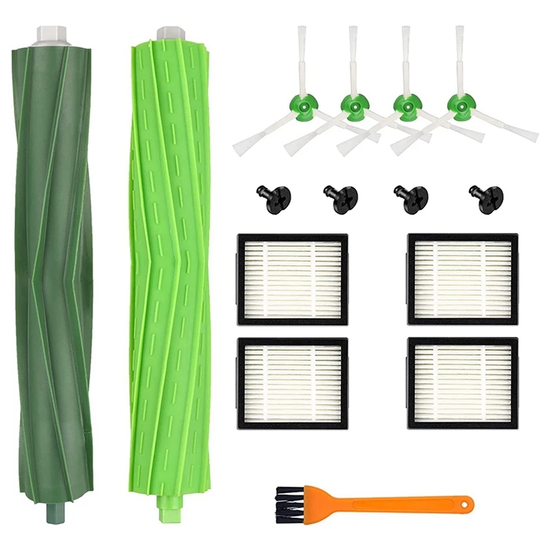 

Main Brush Side Brush HEPA Filter Parts Vacuum Cleaner Accessories Compatible For Irobot Roomba I3 I3+ I4 I7 E5 E6 E7