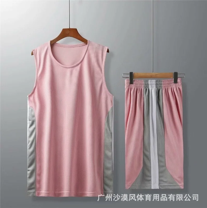 

New Customized Basketball Set for Men Women Kids Adult Sports Team Uniform Match Ball Training Suit Number Jersey Tracksuit