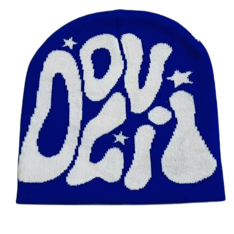 InsStyle Вязаная шапка Y2K для девочек-подростков Ветрозащитная Женская спортивная на