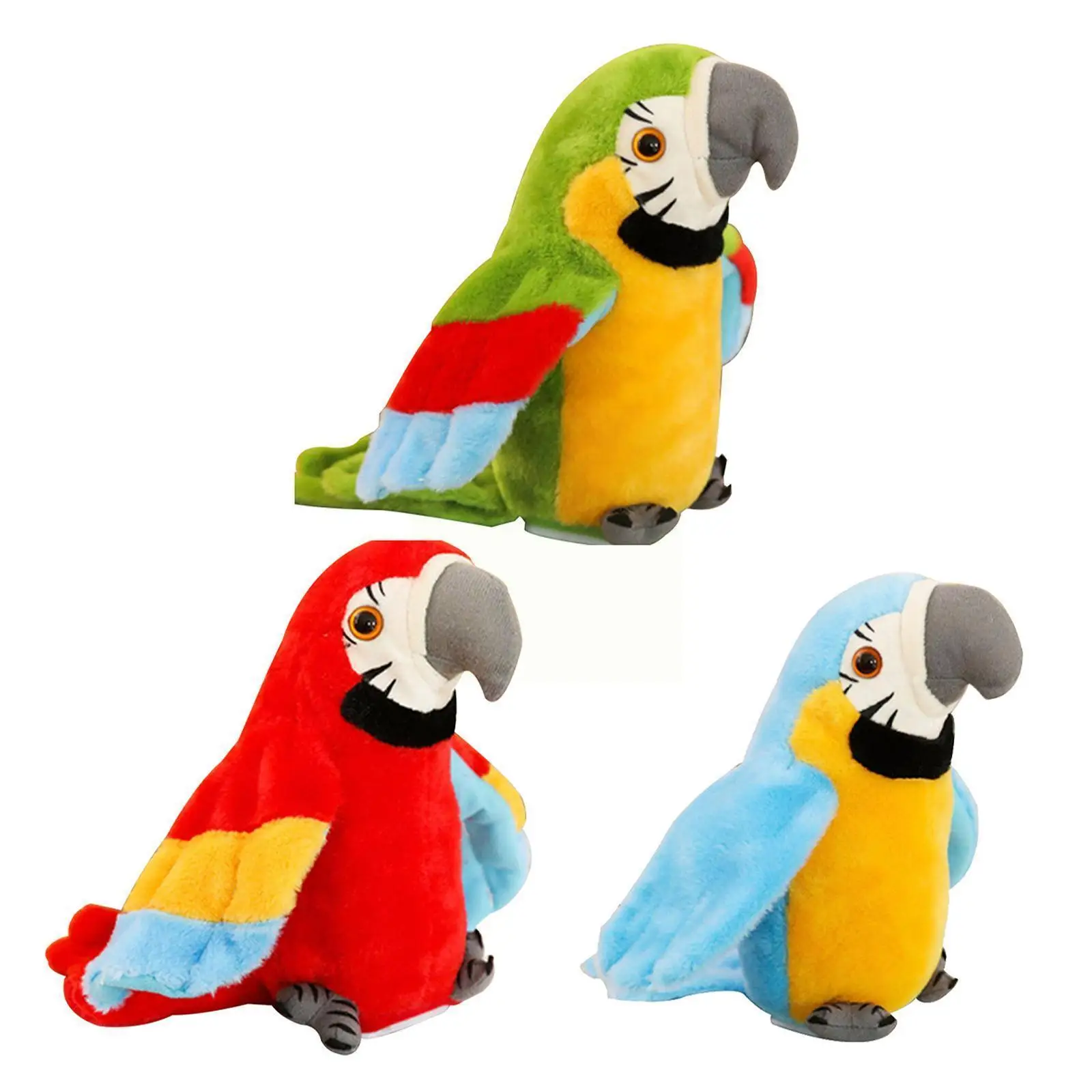 

Talking Record Cute Parrot Waving Electronic Pet Stuffed Plush Toy Educational Toy For Kids Birthday Gift Boy Girl New U8x0 P6o1