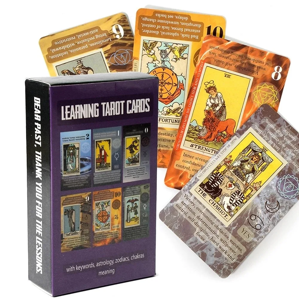 

New 78 cards Learning Tarot Cards For Family Friends Fun Divination Entertaunment Party Board Games