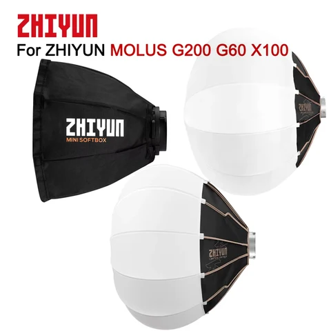 ZHIYUN 65D 85D фонарь софтбокс Bowens крепление рассеиватель света для Molus G200 G60 и X100 светодиодный диффузор для видеосъемки