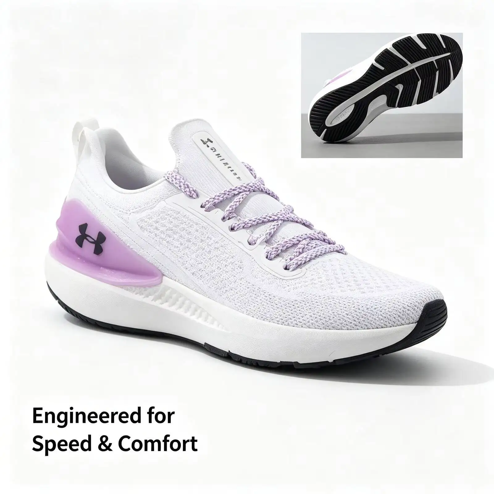 Фото Модные спортивные кроссовки Under Armour 2026 для фитнеса и тренировок, удобные и дышащие повседневные кроссовки для бега 3027777-100 №1