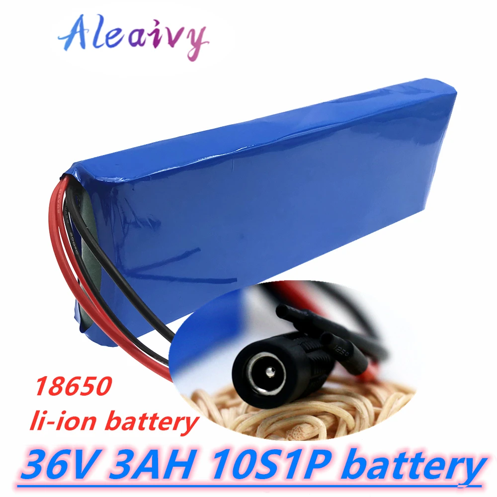 

2022 new 36V battery 10S1P 3Ah 42V 3200mah 18650 lithium ion battery pack ebike electric car bicycle scooter 20A BMS 500W