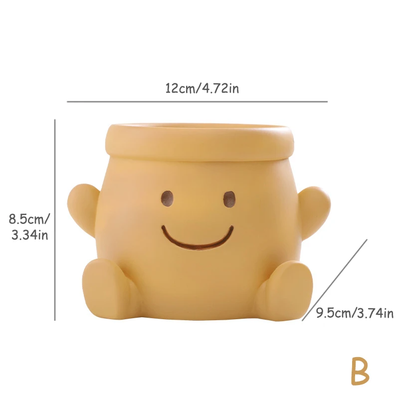 

Цветочный горшок Homelike Decor со смайликом