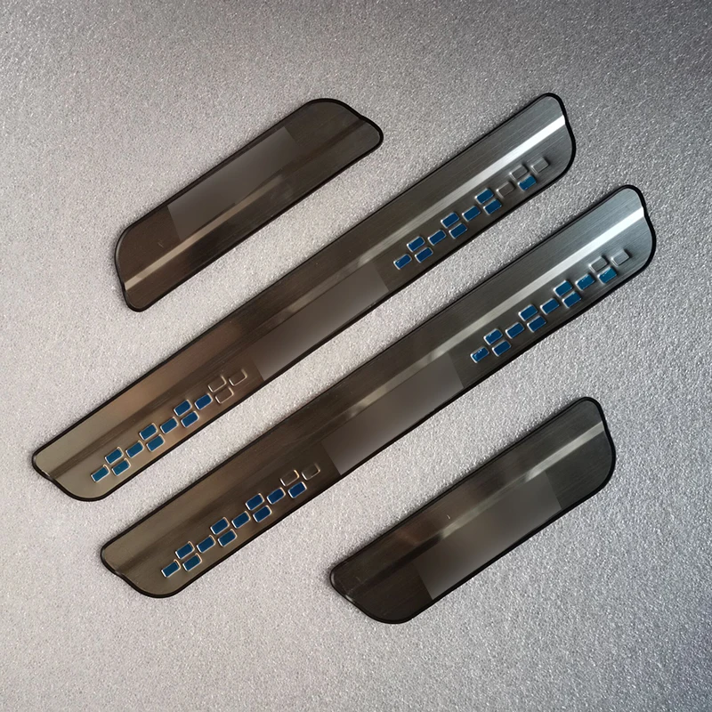 Нержавеющая сталь порога Накладка Добро пожаловать педаль для Mazda Cx5 CX-5 2012 2014 2015 2017 ультра тонкий Welcoem педаль