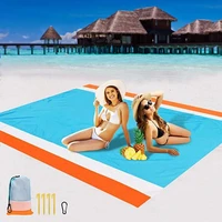 2x1 4m waterproof pocket beach blanket folding camping mat mattress portable lightweight mat outdoor picnic mat sand beach mat