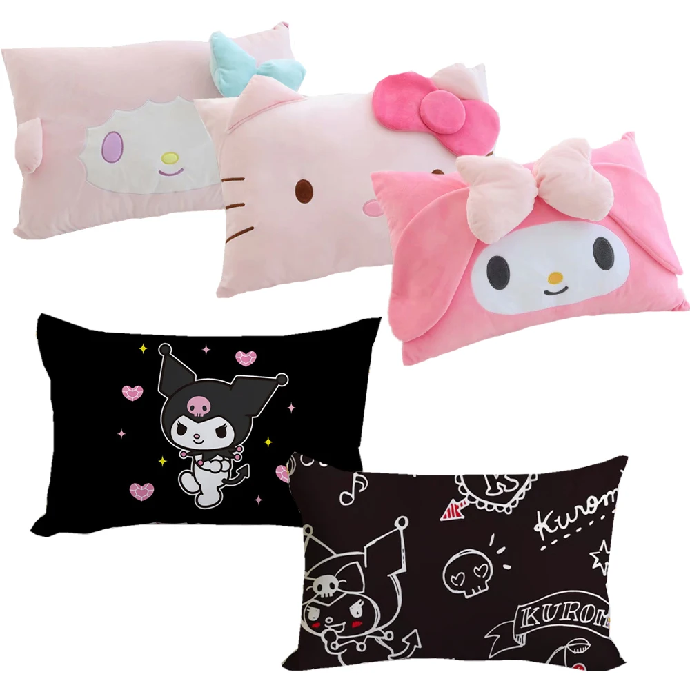

1 шт. мультяшный аниме Kuromi My Melody Hellokts плюшевая наволочка Kawaii Плюшевые наволочки для студенческого общежития милые декоративные подарки